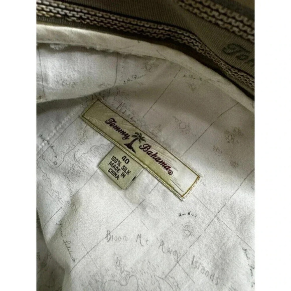Mens Tommy Bahama Tan 100% Silk Shorts Size 40 - Picture 4 of 6